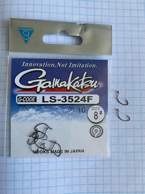 Гачки GAMAKATSU LS-3524F № 8 - 1 упаковка - 10 штук