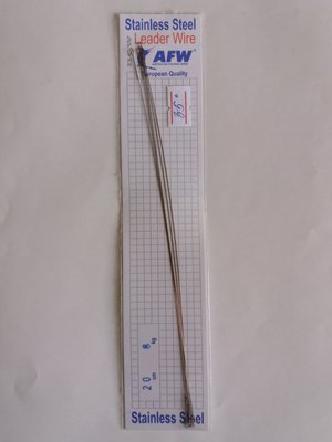 Поводок AFW скрутка 20 см 8 кг - 1 упаковка - 5 штук