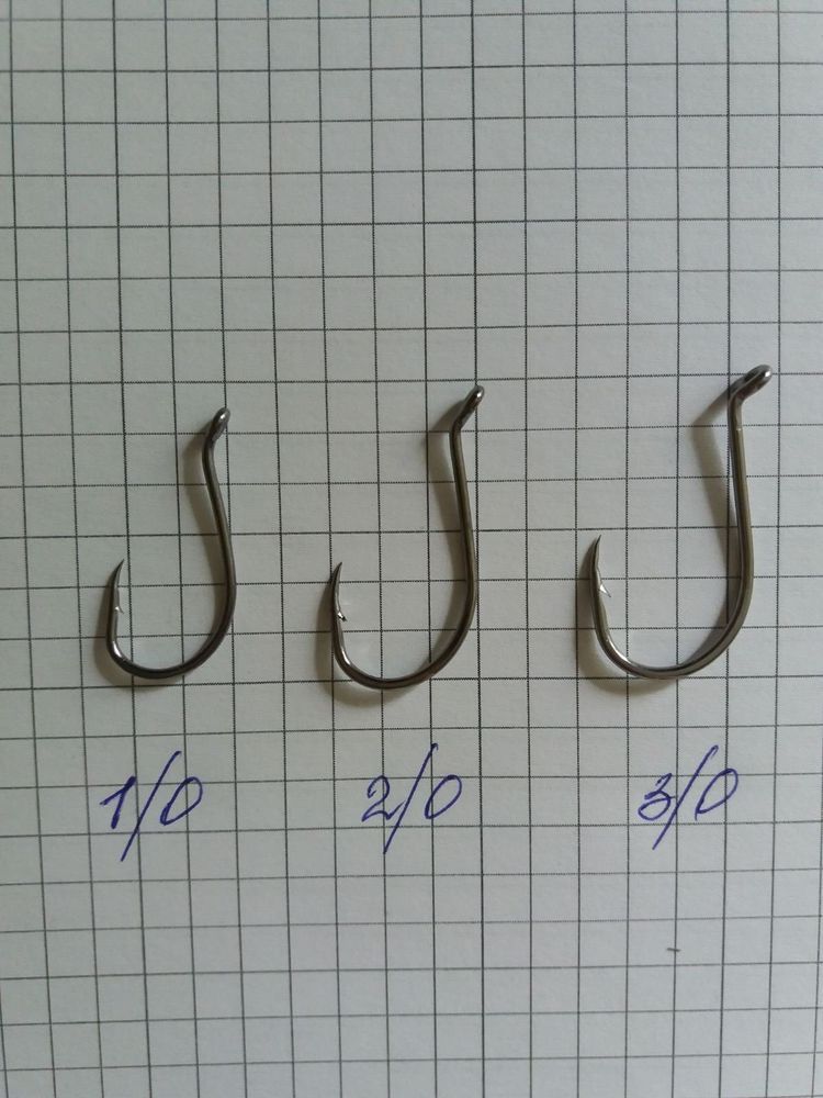 Wels-Haken Nr. 1/0 - 1 Packung mit 5 St&uuml;ck