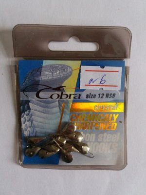 Lead Ice Fishing Lure "COBRA" No. 6 - 1 package of 10 pieces