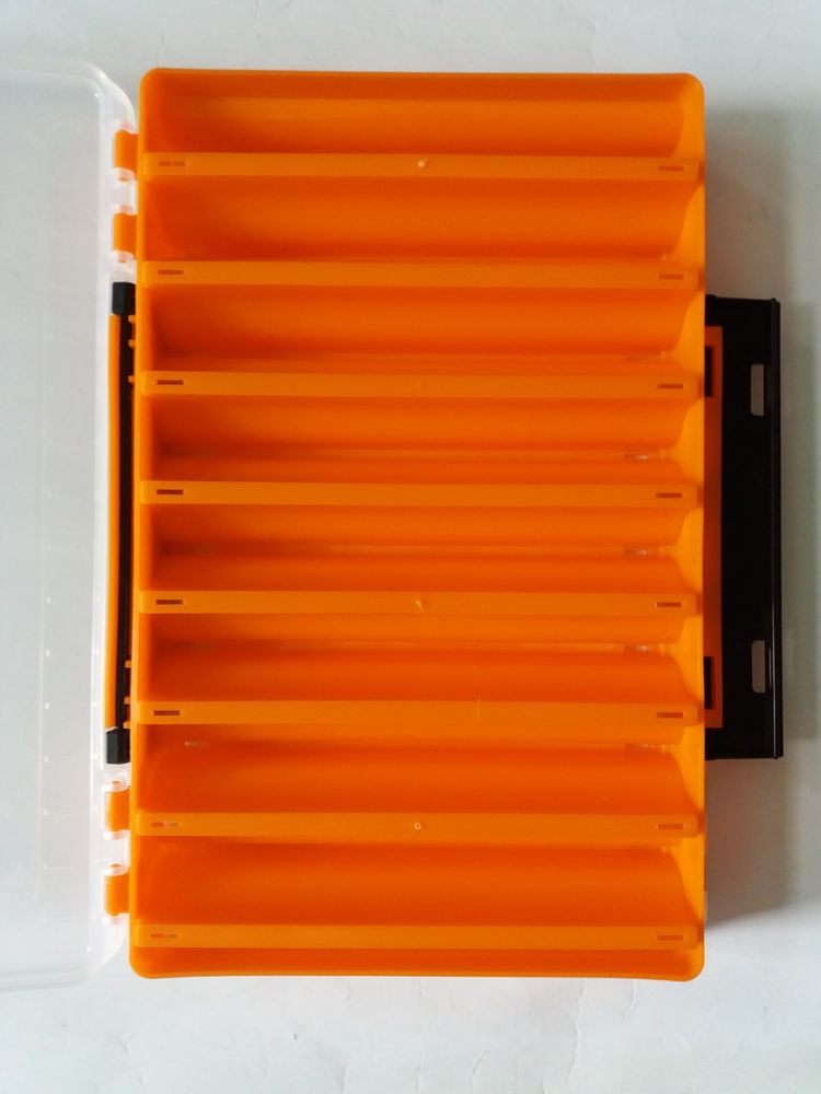 Doppelseitige Box für Wobbler in der Farbe ORANGE