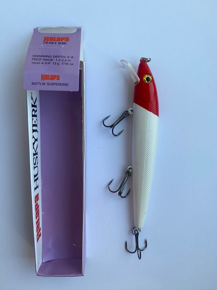 Wobbler Rapala Husky Jerk Länge: 12 cm Gewicht: 13 Gramm Tauchtiefe: 1,2-2,4 m Mit Rassel, schwebend