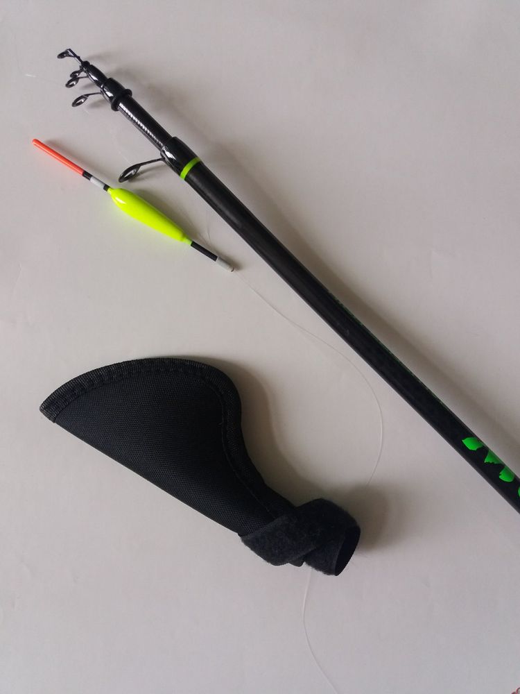 Carbon Fiber Fishing Rod with Guides MONARKH 4 m Rigged and Ready