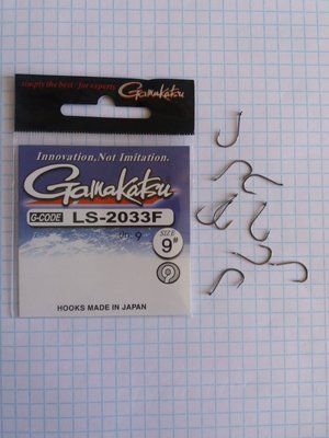 GAMAKATSU Haken LS-2033F Nr. 9 - 1 Packung mit 9 St&uuml;ck