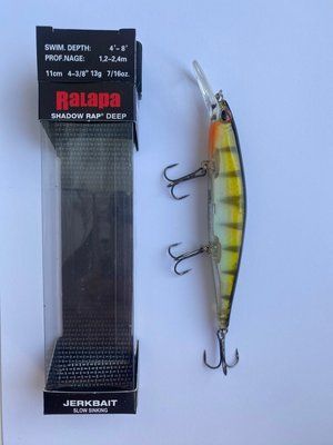 Wobbler Rapala Shadow Rap L&auml;nge: 11 cm Gewicht: 13 Gramm Tauchtiefe: 1,2-2,4 m Jerkbait, langsam sinkend