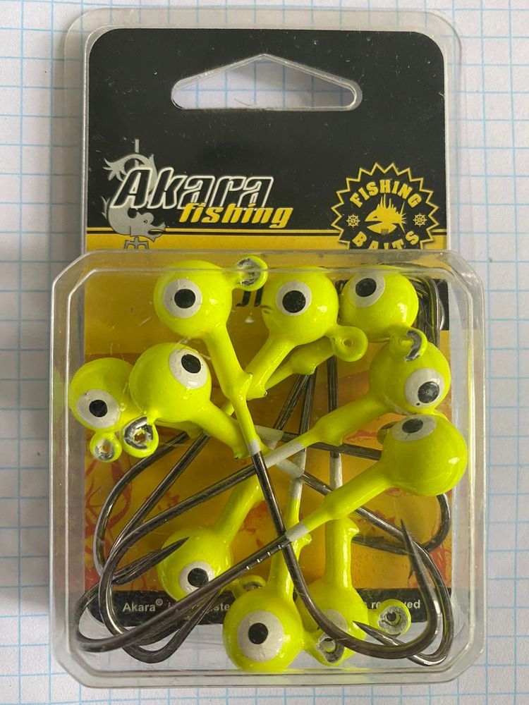 AKARA Jig Head 4/0 weight 10 grams B-91751 Colour GOLD - 1 package of 10 pieces