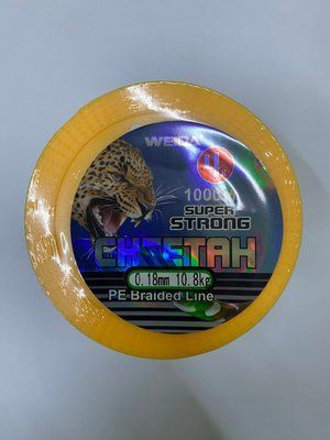 Шнур CHEETAH PE 4X Довжина 1000 метрів Діаметр 0,18 мм Вага 10,8 кг