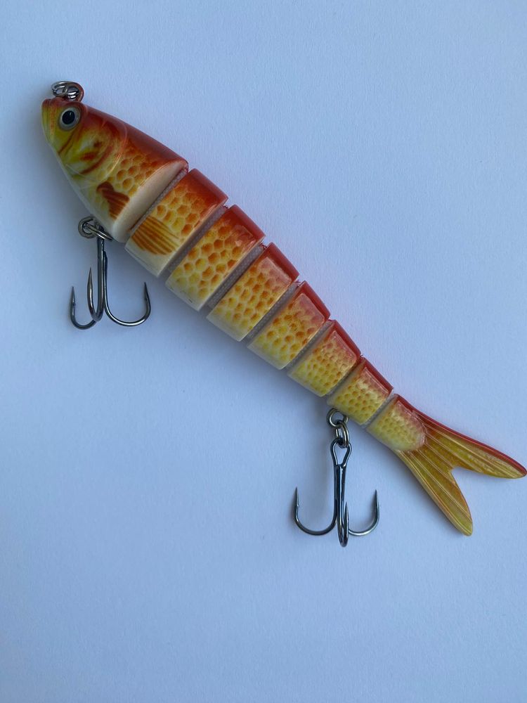 Mehrteiliger Swimbait-Wobbler Länge: 13,5 cm Gewicht: 23 Gramm