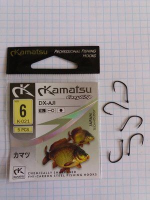KAMATSU Hooks No. 6 K-021 - 1 package of 5 pieces