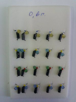 Katzenaugen-Tungsten-Eisangelk&ouml;der 0,6 Gramm GR&Uuml;NE Farbe