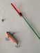 Ice Fishing Rod with Blue Baget Fully Assembled