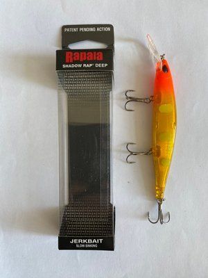 Воблер Rapala Shadow Rap Довжина 11 см Вага 13 грамів Джеркбейт повільно тонучий колір ЖОВТИЙ
