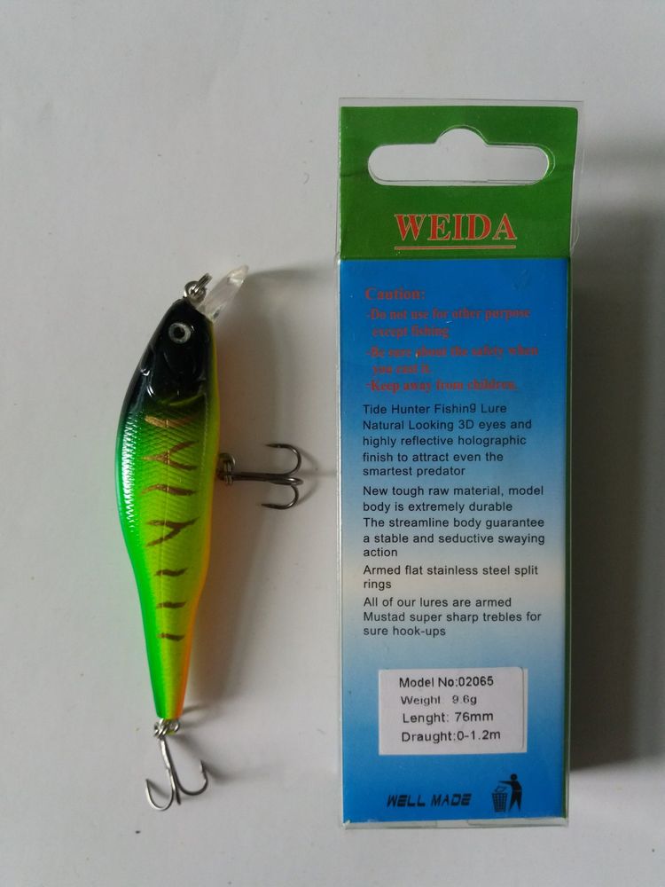 WEIDA Wobbler 76 mm 9.6 grams 0-1.2 m 02065