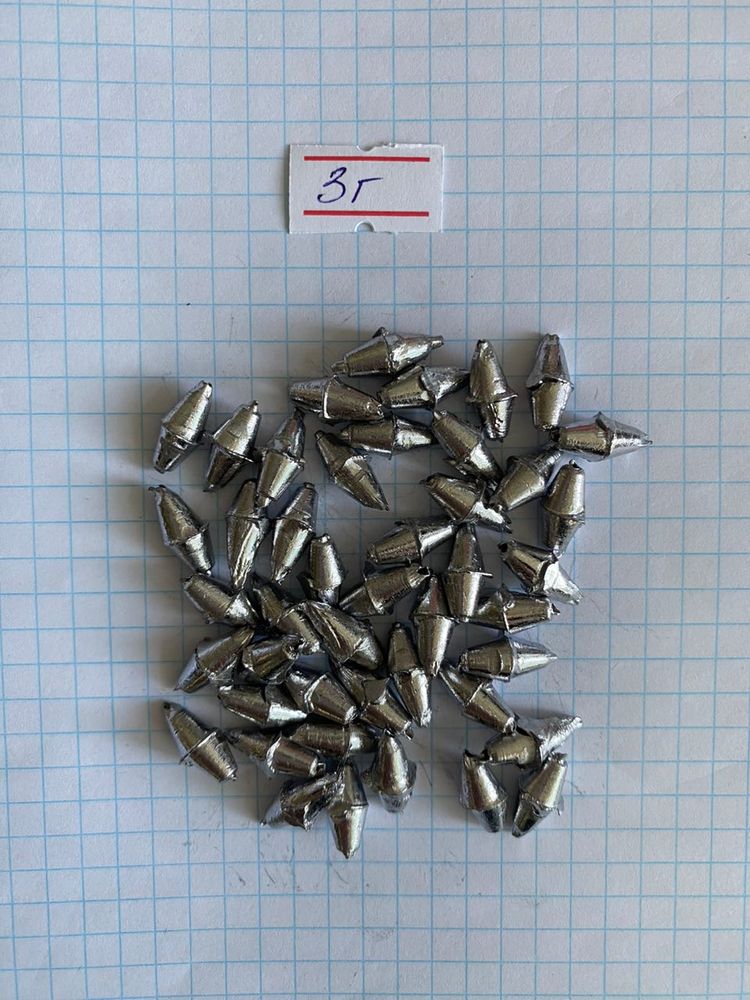 Sinker "Olive" 3 grams - 1 package of 50 pieces