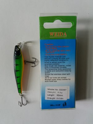Воблер WEIDA 65 мм 4,5 грама 0-0,8 м 02097