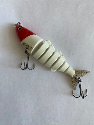 Воблер складовий секційний SWIMBAIT довжина 11 см вага 25,5 грамів колір БІЛИЙ