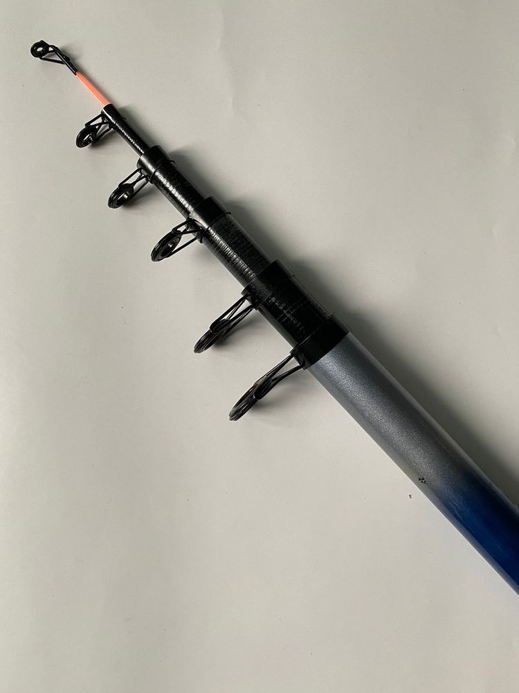 Fiberglass BLUE BIRD Fishing Rod With Guides 6 m Test 30-60 grams