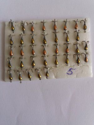 Lead Ice Fishing Lure "Devil" No. 5 COPPER Colour