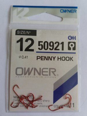 OWNER Haken Nr. 12 50921 Farbe ROT - 1 Paket mit 11 St&uuml;ck