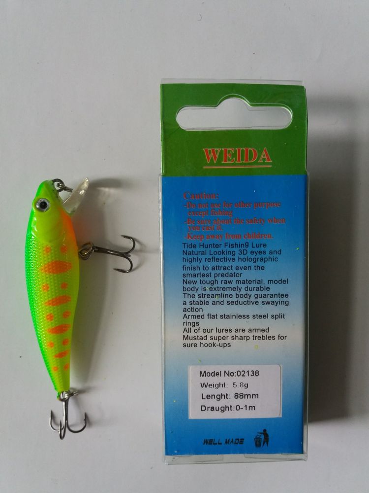 WEIDA Wobbler 88 mm 5.8 grams 0-1 m 02138