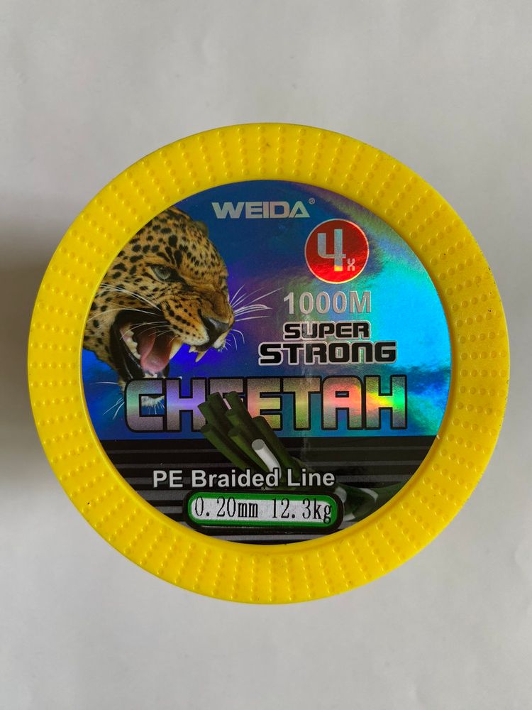 CHEETAH PE BRAIDED 4X Line Length 1000 metres Diameter 0.20 mm Weight 12.3 kg