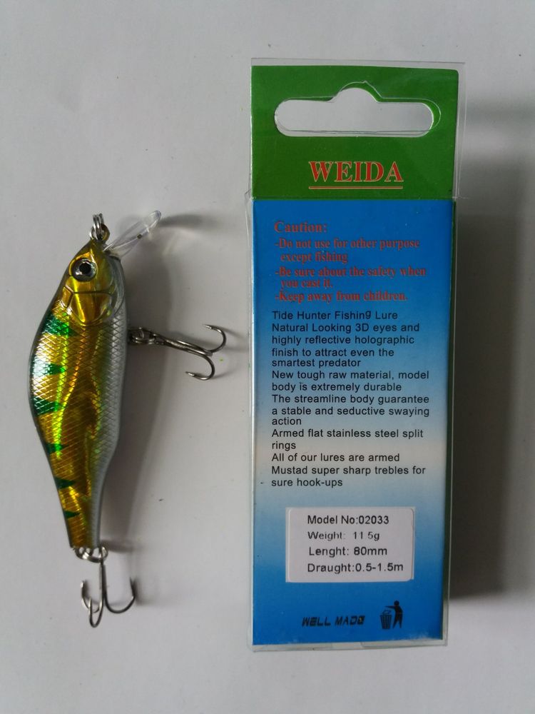 WEIDA Wobbler 80 mm 11.5 grams 0-1.5 m 02033