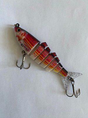 Воблер складовий секційний SWIMBAIT довжина 11 см вага 25,5 грамів колір ЧЕРВОНИЙ