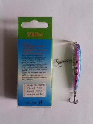 Воблер WEIDA 65 мм 4,5 грама 0-0,8 м 02097