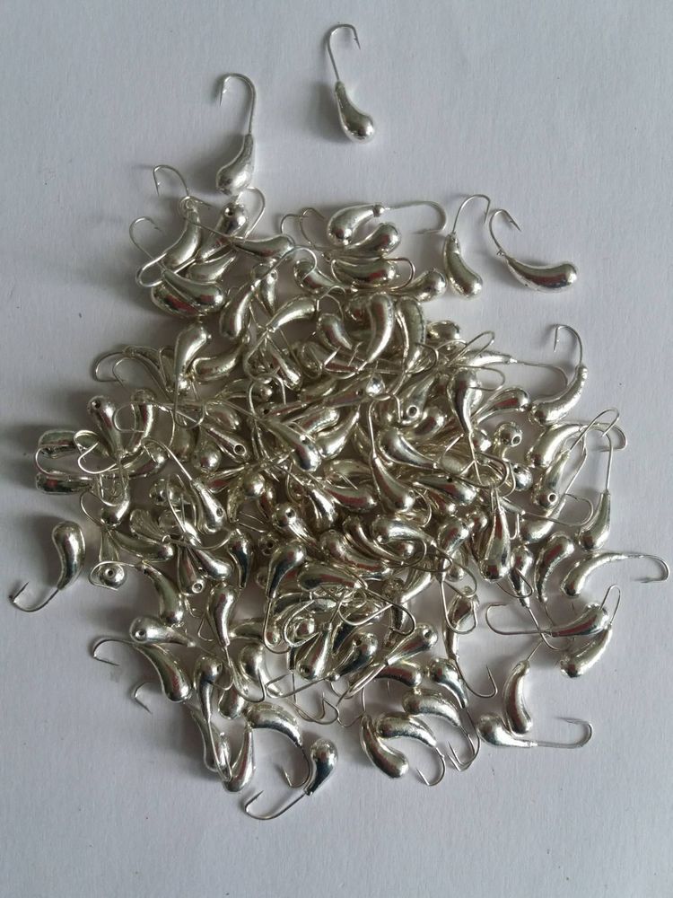 Uralka Wolfram Eisangelk&ouml;der 4,4 mm 1,1 Gramm SILBER Farbe