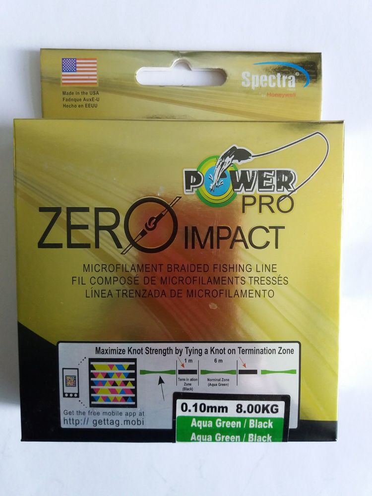 Power Pro ZERO IMPACT Geflochtene Angelschnur Durchmesser 0,10 mm 100 m