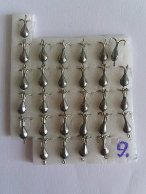 Lead Devil Ice Fishing Lure No. 9 SILVER Colour