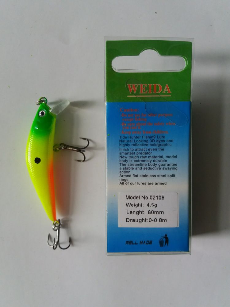 WEIDA Wobbler 60 mm 4,5 grams 0-0,8 m 02106