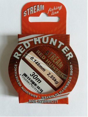 Angelschnur Durchmesser 0,148 mm 30 Meter Farbe ROT