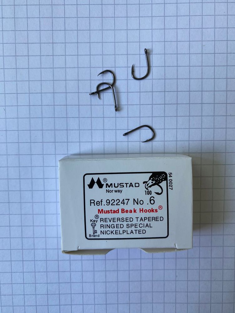 MUSTAD Haken Nr. 6 - 1 Paket mit 1000 Stück