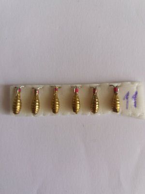 Devil Lead Ice Fishing Lure No. 11 GOLD Colour