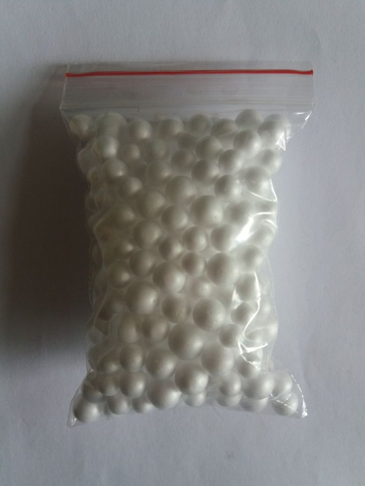 Small White Foam Balls - 1 package