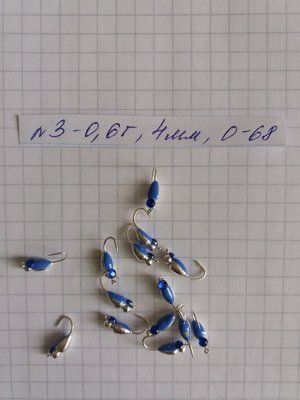 K&auml;fer mit Stein Tungsten Eisangelk&ouml;der 4 mm 0,6 Gramm Nr. 3