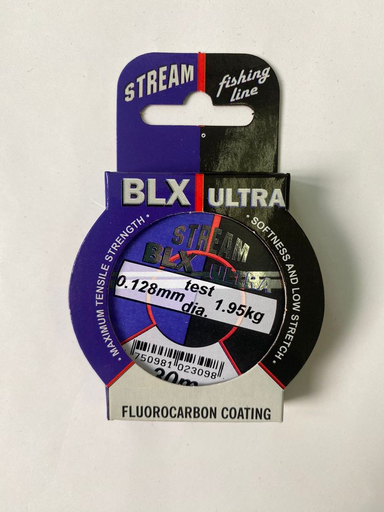 STREAM Fishing Line Fluorocarbon Coating Diameter 0.128 mm test 1.95 kg 30 m