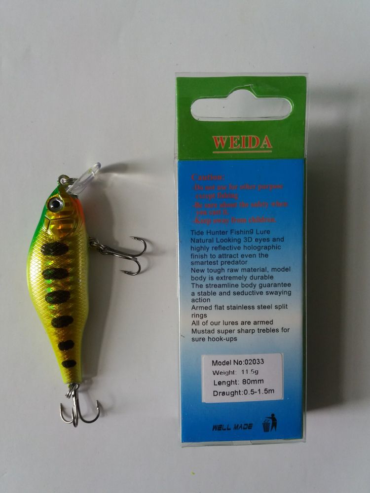 WEIDA Wobbler 80 mm 11.5 grams 0-1.5 m 02033