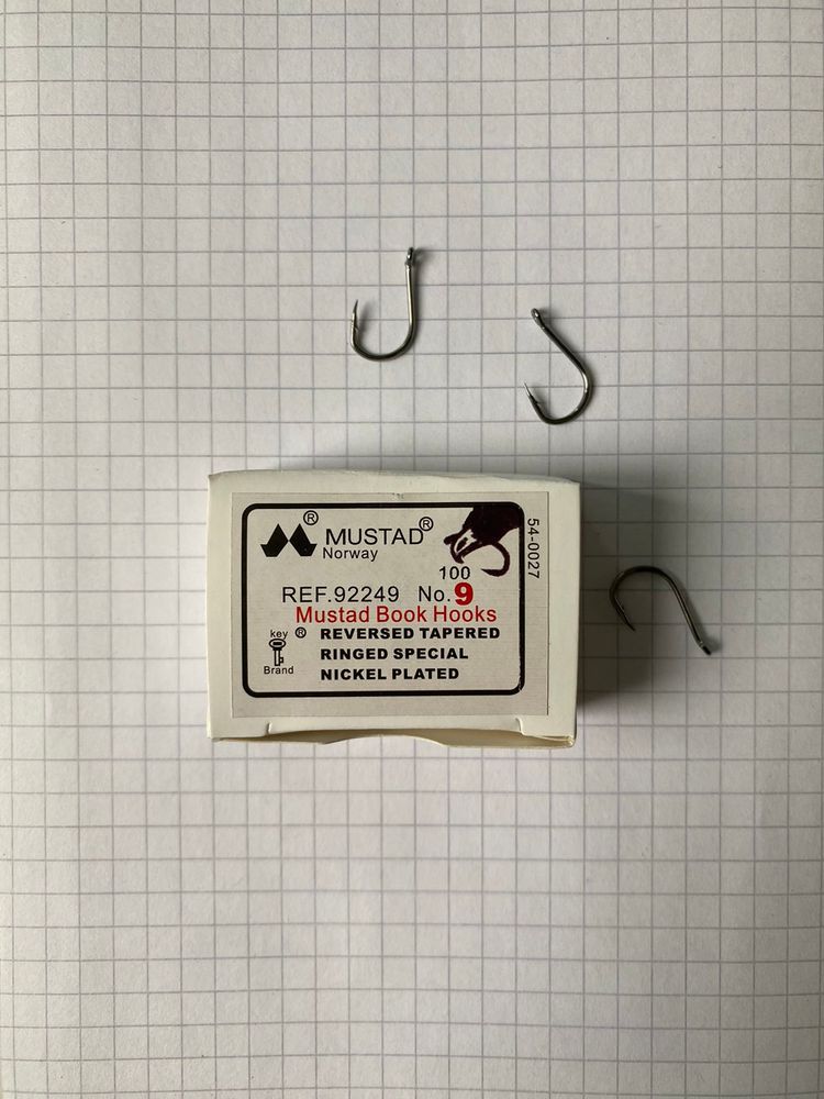 MUSTAD Haken Nr. 9 - 1 Paket mit 1000 Stück