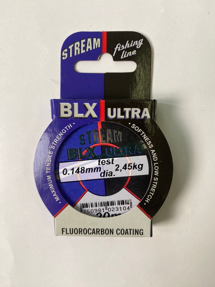 STREAM Angelschnur mit Fluorocarbon-Beschichtung Durchmesser 0,148 mm Tragkraft 2,45 kg Länge 30 m