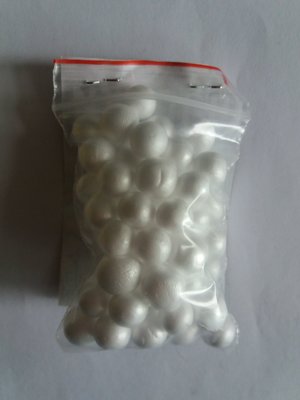 Кулька пінопластова біла велика - 1 упаковка