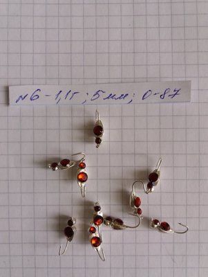 K&auml;fer mit Stein Tungsten Eisangelk&ouml;der 5 mm 1,1 Gramm Nr. 6