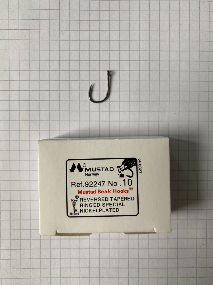 MUSTAD Haken Nr. 10 - 1 Paket mit 1000 Stück