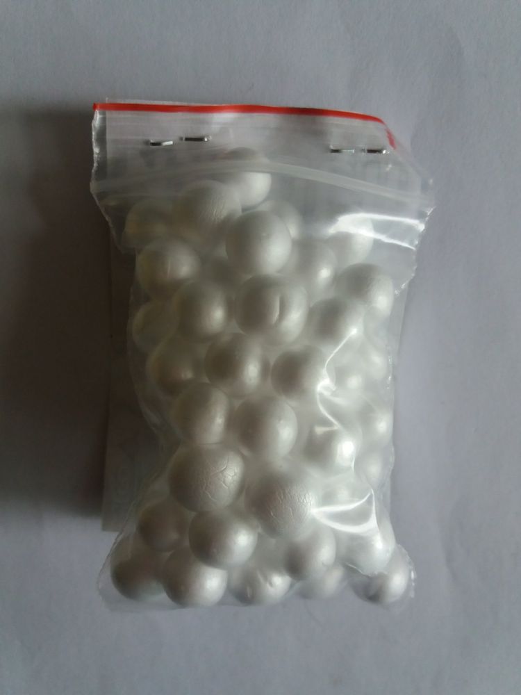 Large White Foam Balls - 1 package