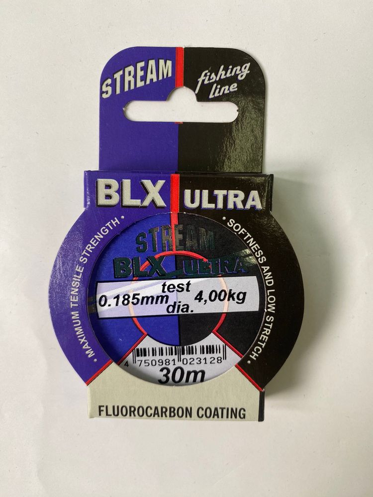 STREAM Fishing Line Fluorocarbon Coating Diameter 0.185 mm test 4 kg 30 m