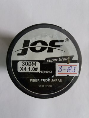 Geflochtene Schnur JOF Durchmesser 0,16 mm 300 m (X4 1.0#) Hergestellt in Japan