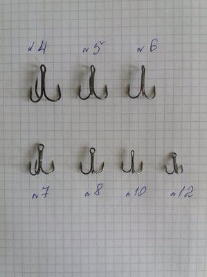 Treble Hook No. 7 - 1 package of 30 pieces