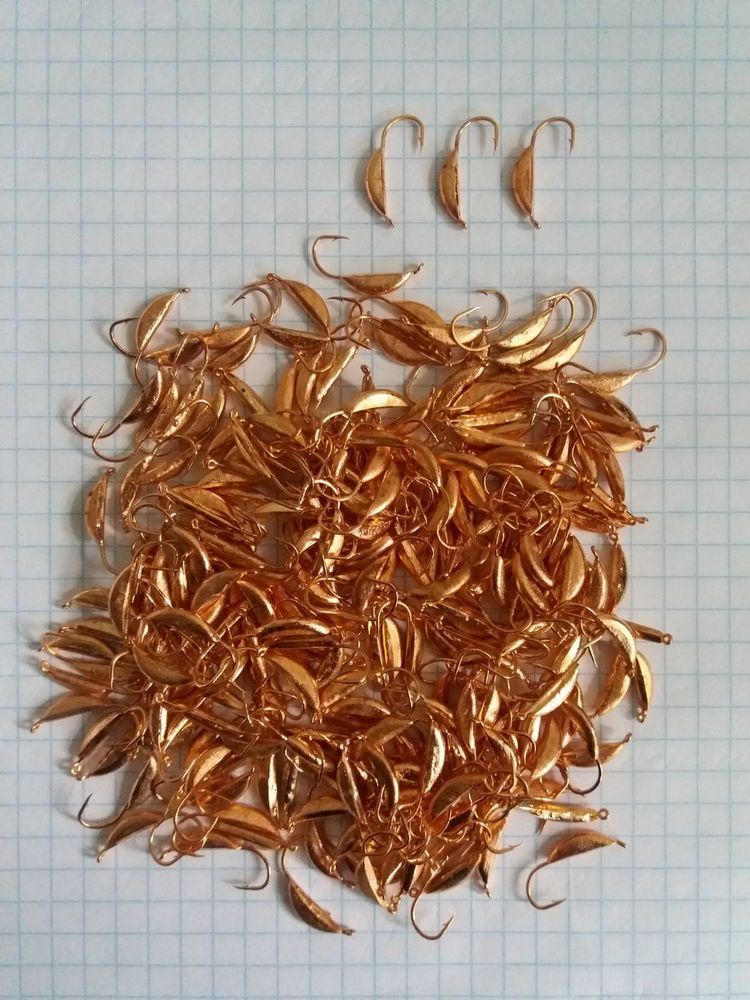 Banana Wolfram Eisangelk&ouml;der 2,5 mm 0,7 Gramm KUPFER Farbe