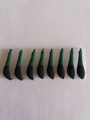Ice Fishing Spoon big "Bomb" 8 grams GREEN-BLACK Colour